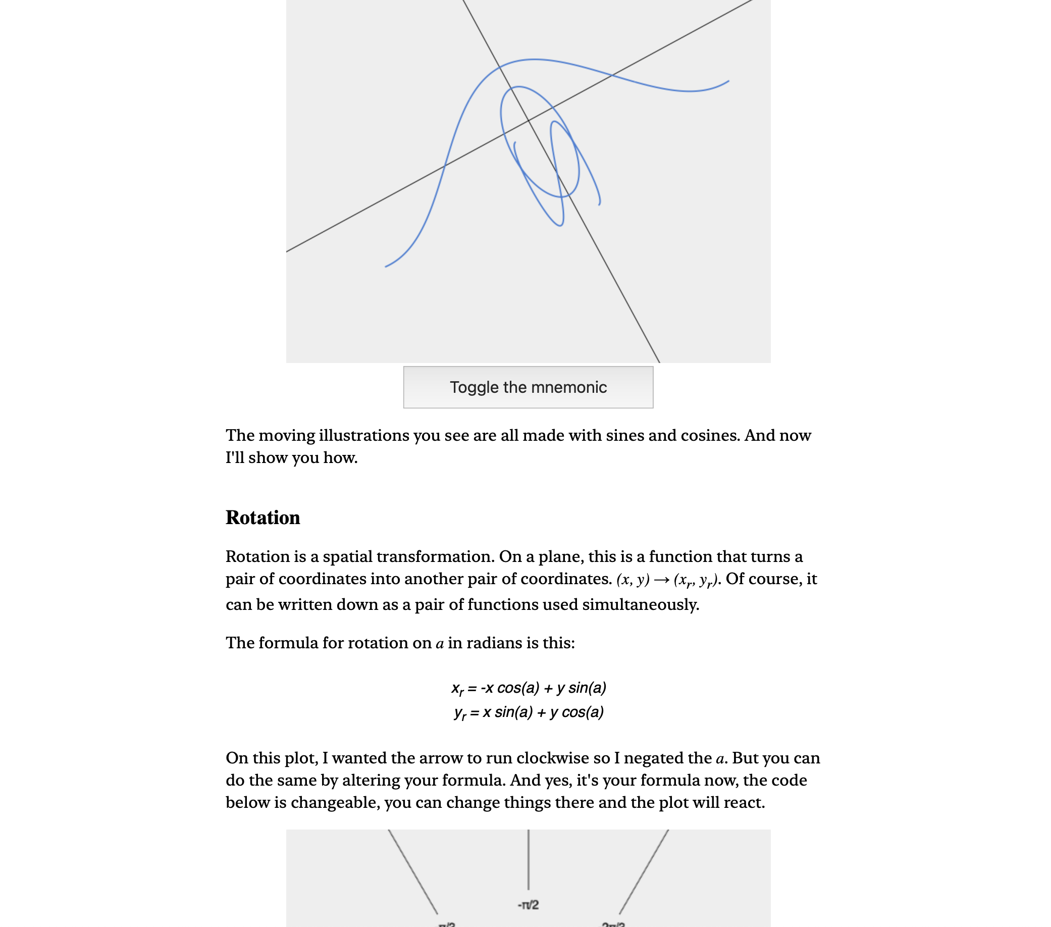 Screenshot of an article from wordsandbuttons.online. Almost every one is interactive!